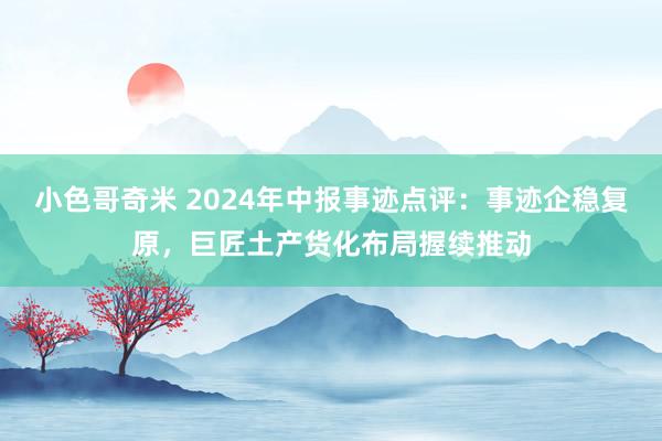 小色哥奇米 2024年中报事迹点评:事迹企稳复原,巨匠土产货化布局握续推动