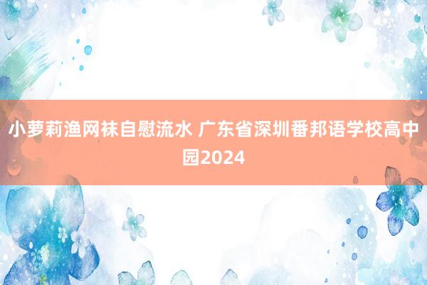 小萝莉渔网袜自慰流水 广东省深圳番邦语学校高中园2024